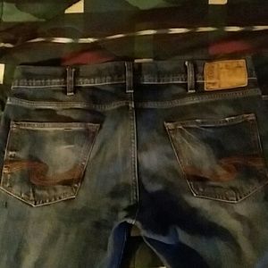 Mens silver jeans
